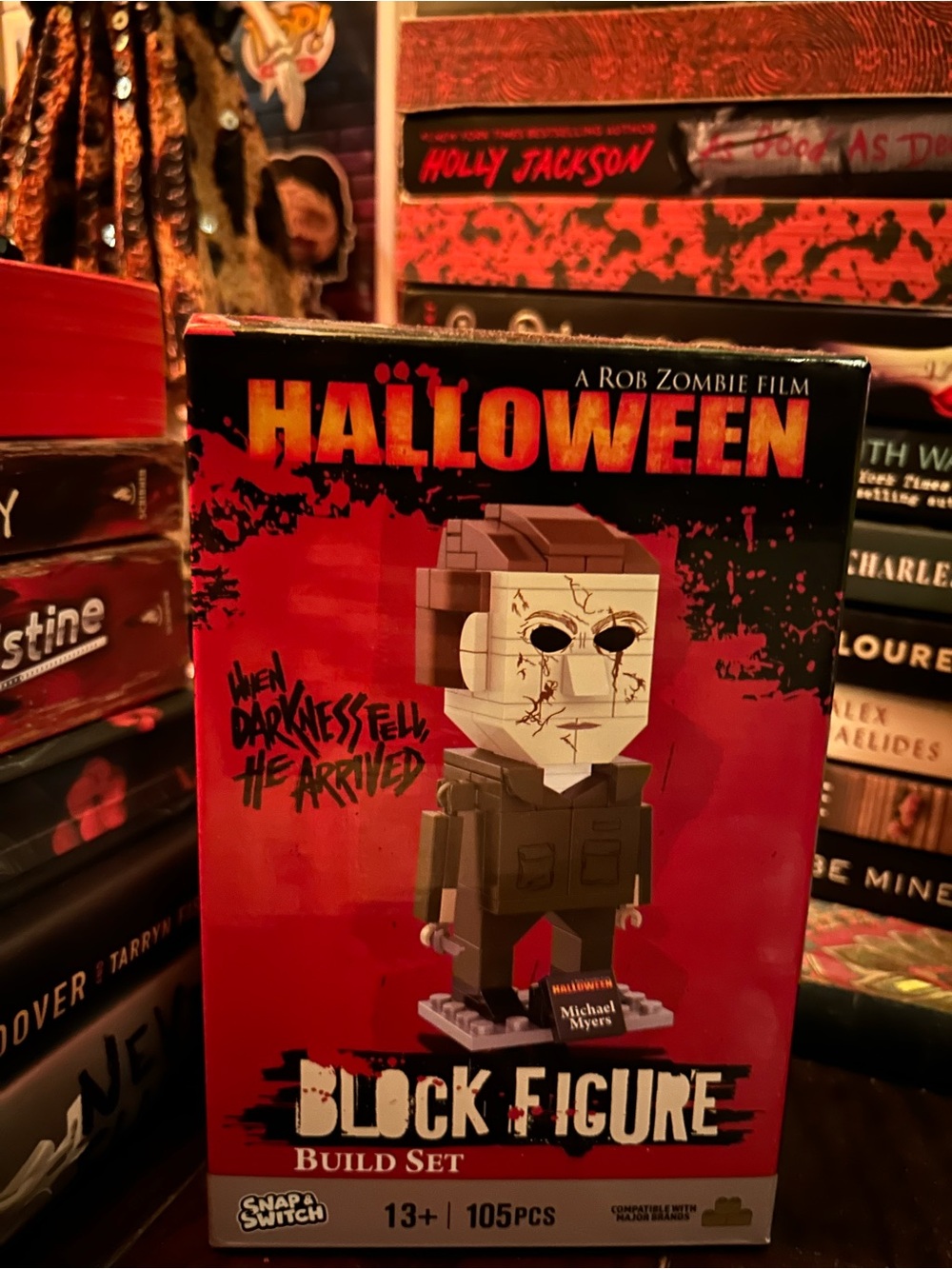 Halloween Michael Myers Block Figure Build Set - Red